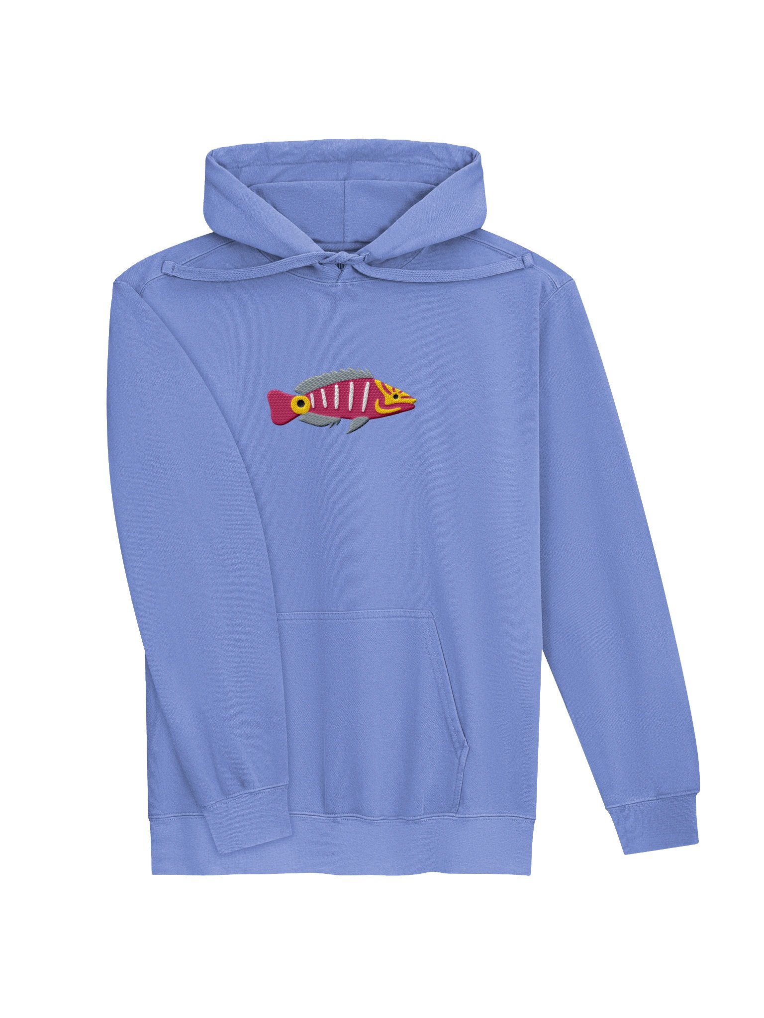 Mystery Wrasse Embroidered Hoodie | Saltwater Reef Aquarium Fish & Ocean Lover Apparel product image (6)