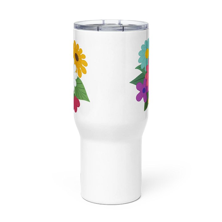 Floral Yarn Travel Mug with Handle product image (2)