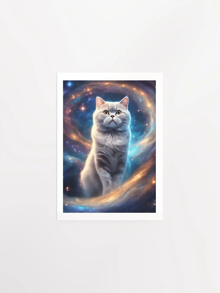 Cosmic British Shorthair Cat Fantasy Poster product image (1)