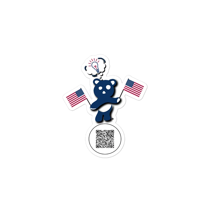 USA — Country Bear Sticker | BehrBrained Media product image (2)