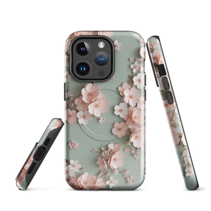 SAKURA PAPER FLOWER MagSafe® Phone Case for iPhones® product image (1)