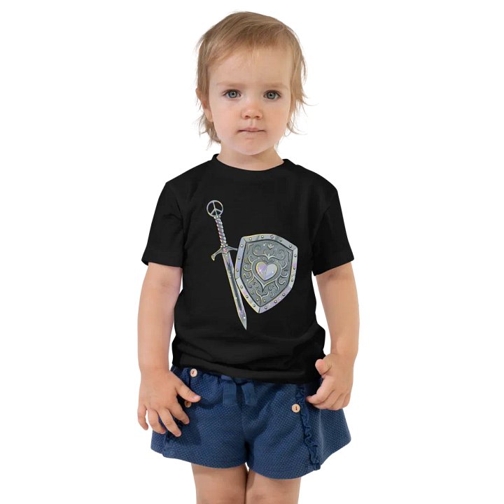 Peaceful Warrior Sword and Shield Toddler T-Shirt product image (1)