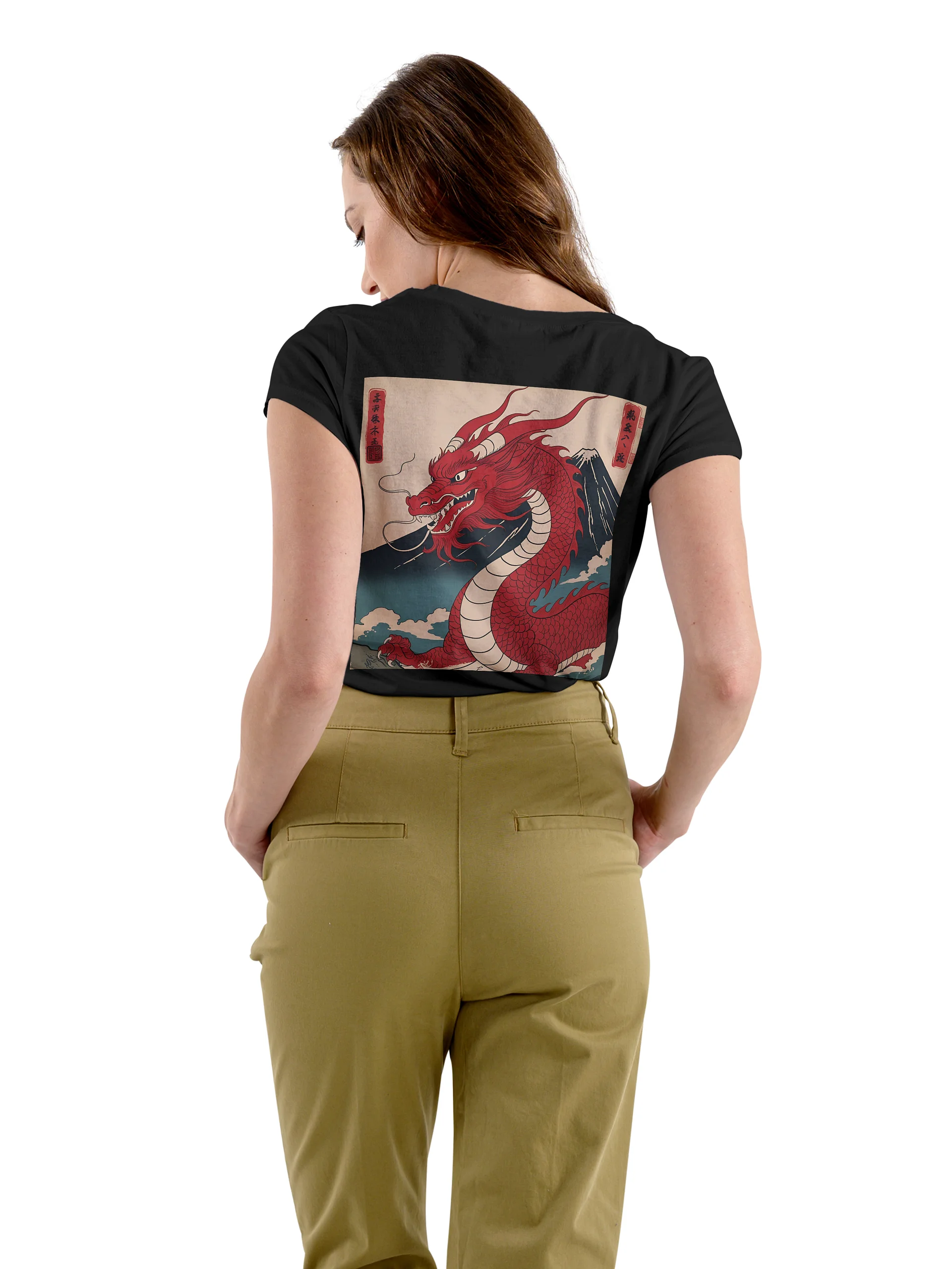Ryoshin - Shuten-dōji (Crimson Dragon), Ancient Ryū Collection, T-Shirt, Back Design product image (3)
