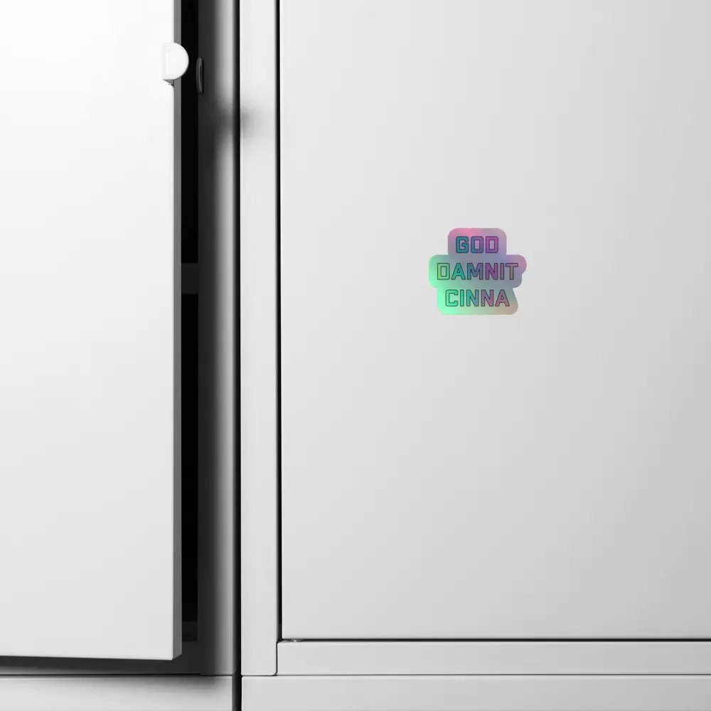 God Damnit Cinna Holo Sticker product image (6)