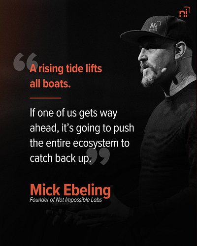 Innovation isn't a zero-sum game.

When one person, one team, or one organization pushes the boundaries of what's possible, e...