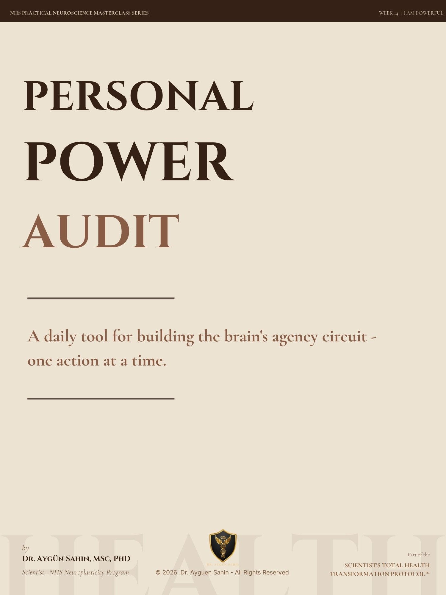 PERSONAL POWER AUDIT product image (1)