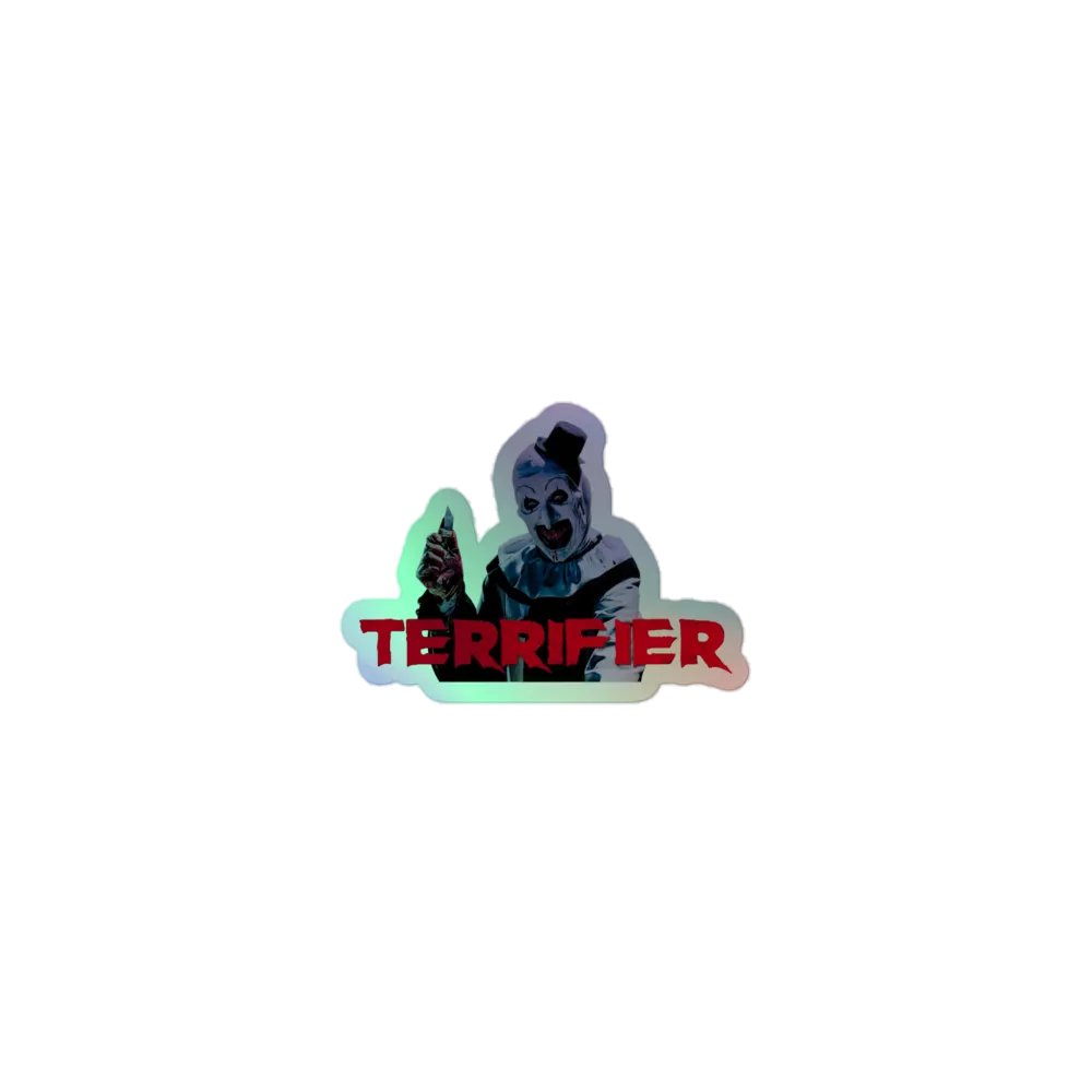 Terrifier holographic sticker product image (1)