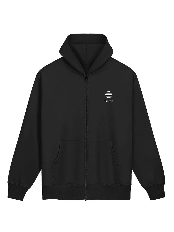 Tiptap Stacked Logo Zip Hoodie – Oversized Fit product image (1)