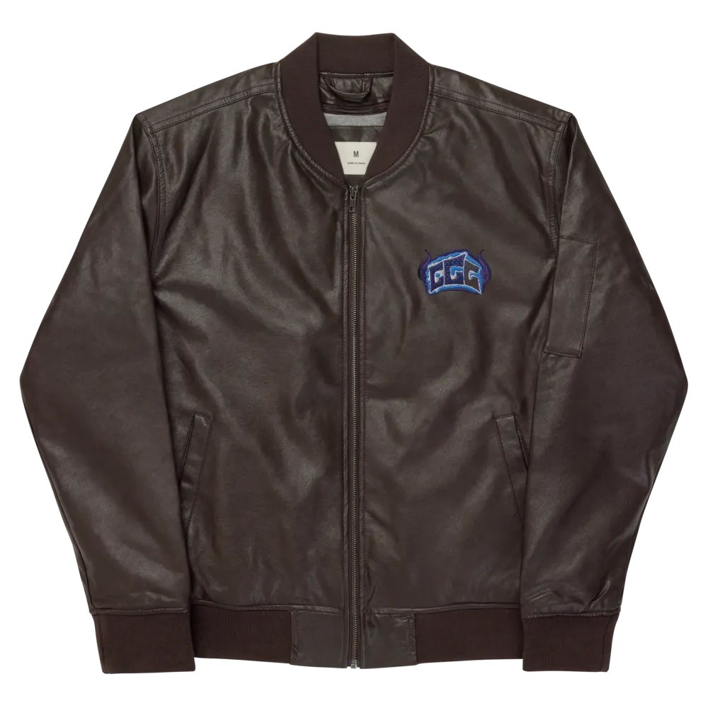 GGG Fire Logo Leather Jacket product image (9)