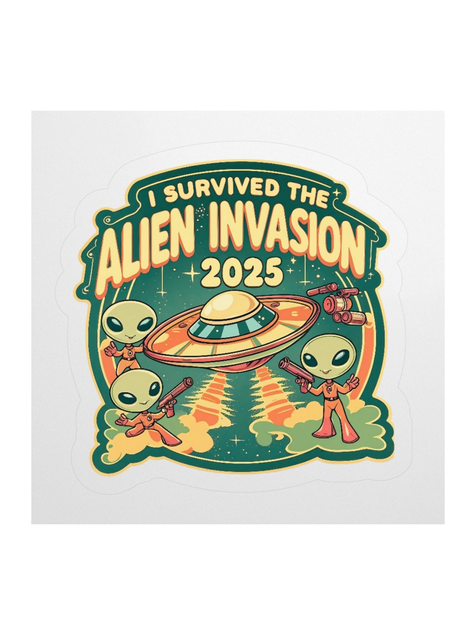 Alien Invasion 2025 Sticker product image (2)
