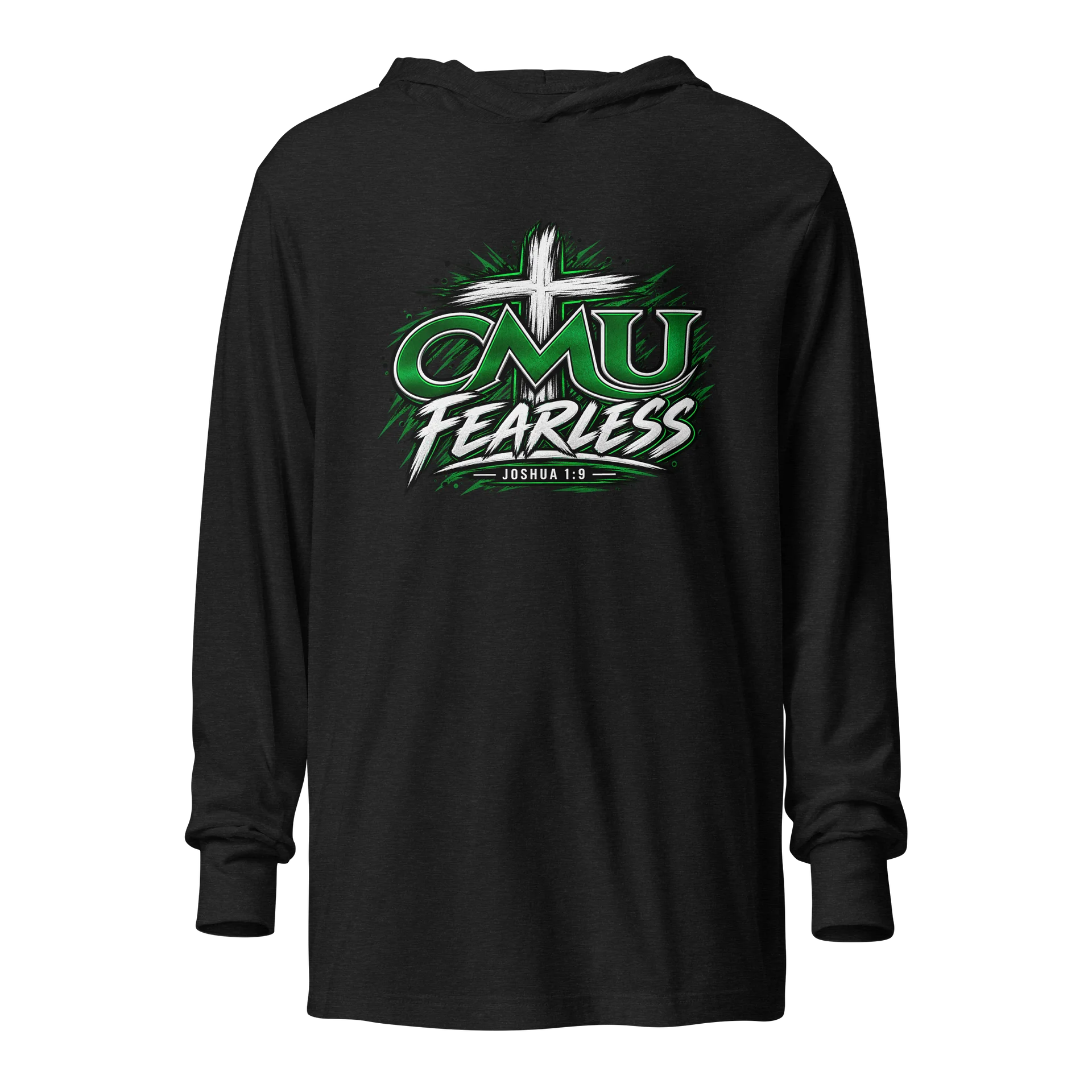CMU Fearless Joshua 1:9 Hooded Tee product image (1)