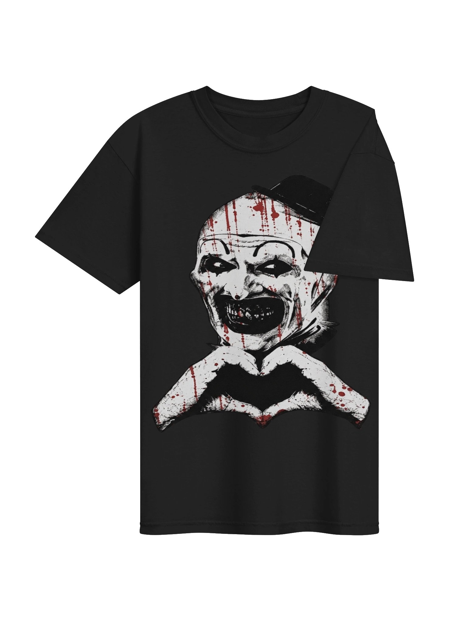 Sinister Smiling Clown Graphic Tee | Gothic Horror Shirt product image (4)