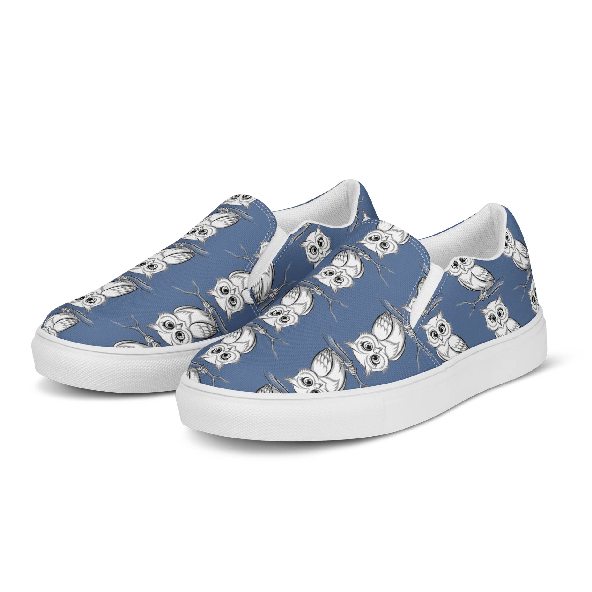 Whimsical Owl Pattern Slip-On Shoes product image (3)