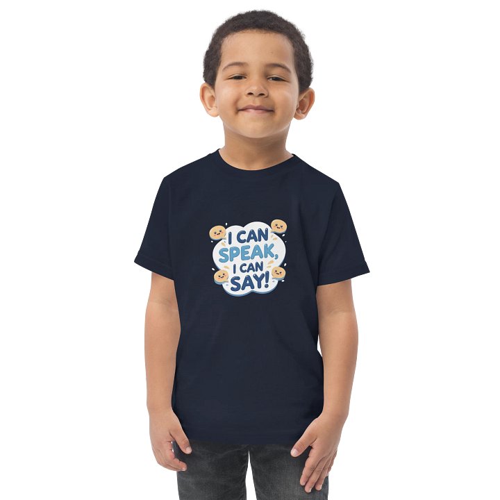 I Can Speak, I Can Say Toddler Jersey Tee product image (1)
