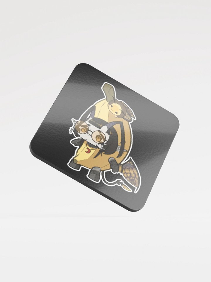 Banana-Muuki Glossy Coaster product image (1)