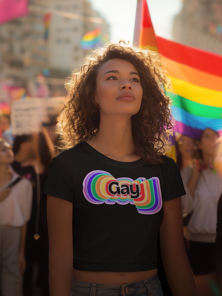 LGBTQIAP2S+ 2025, Rainbow Gay, Crop Top product image (1)