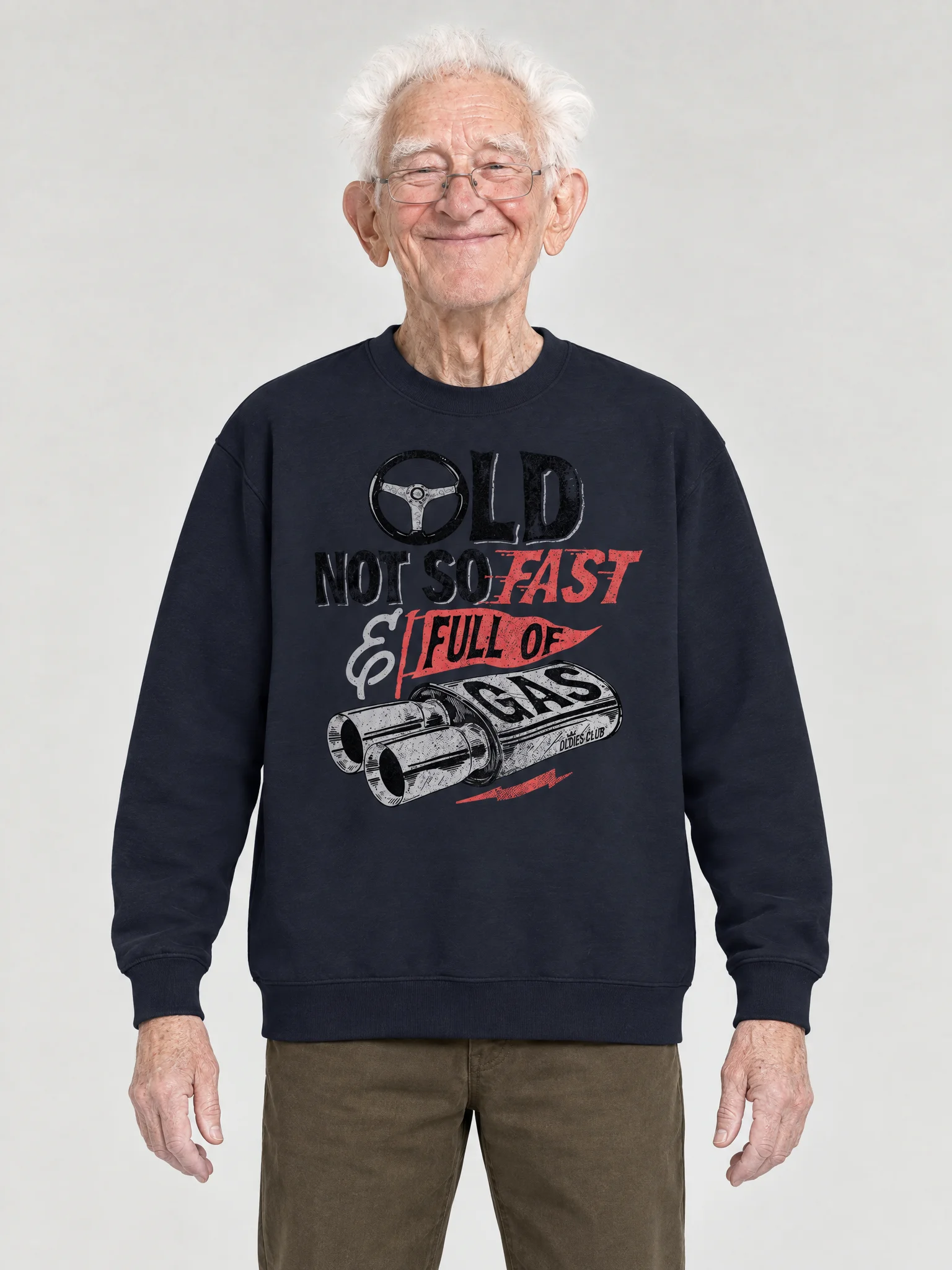 Old, Not So Fast, And Full Of Gas Sweatshirt product image (1)