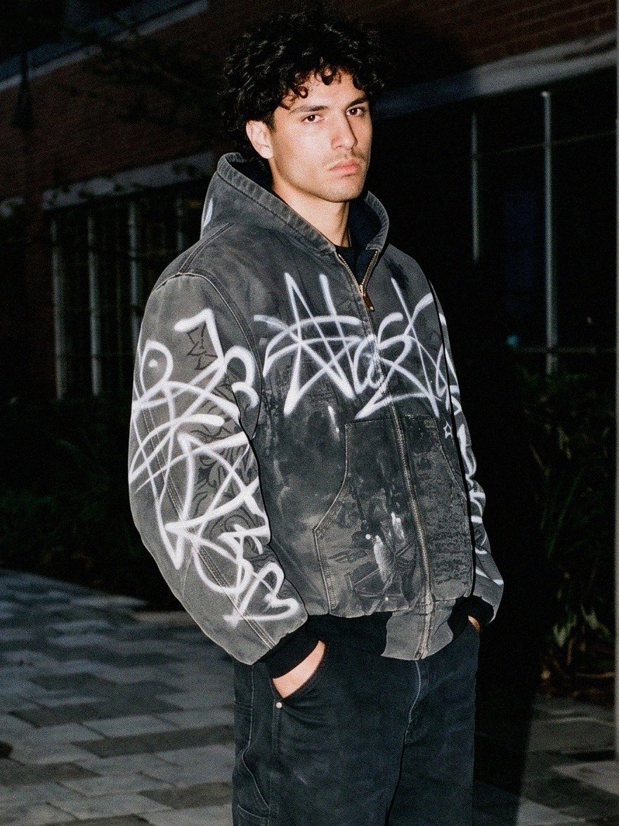 Graffiti Canvas Work Jacket product image (1)