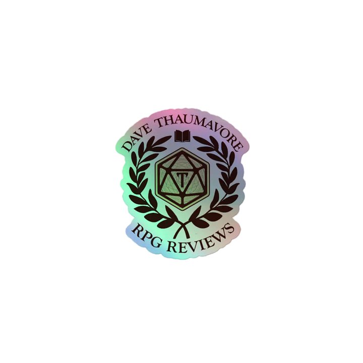 Collegiate Thaumavore logo holographic sticker product image (1)