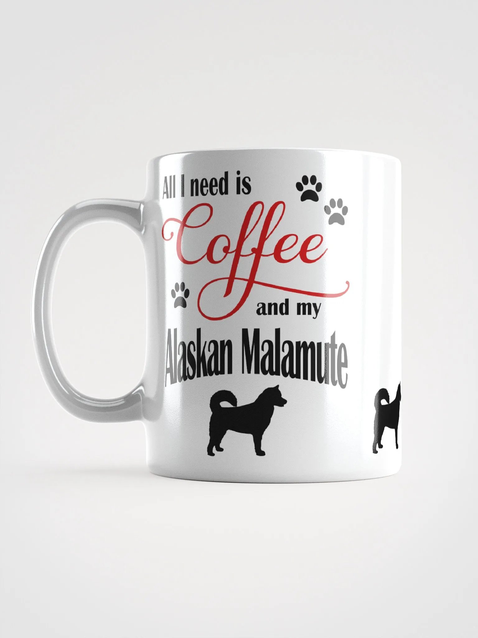 Coffee and my Alaskan Malamute Mug product image (6)