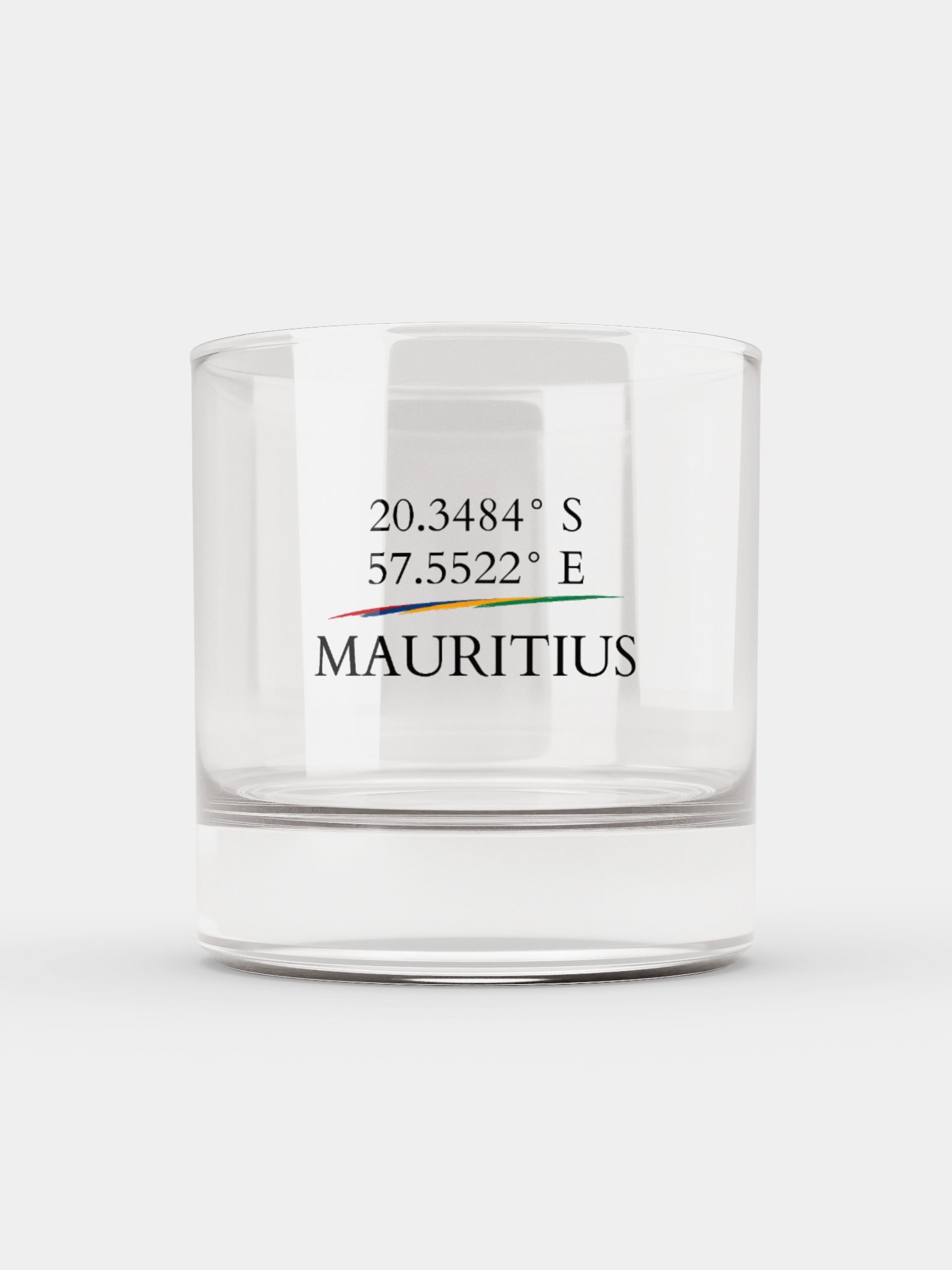 Mauritius Coordinates – Rocks Glass product image (1)