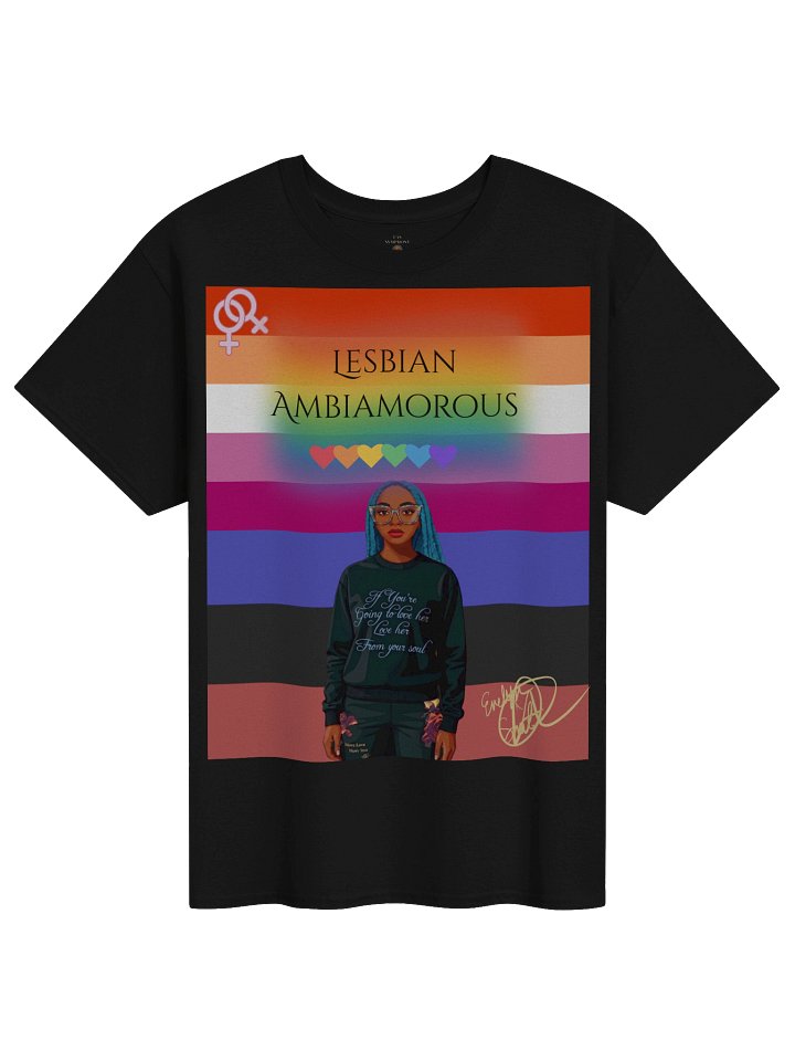 Lesbian Ambiamorous Pride Rainbow Tee product image (1)