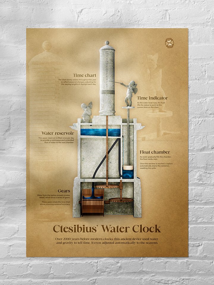 The Ancient Water Clock (Unframed Poster) product image (1)