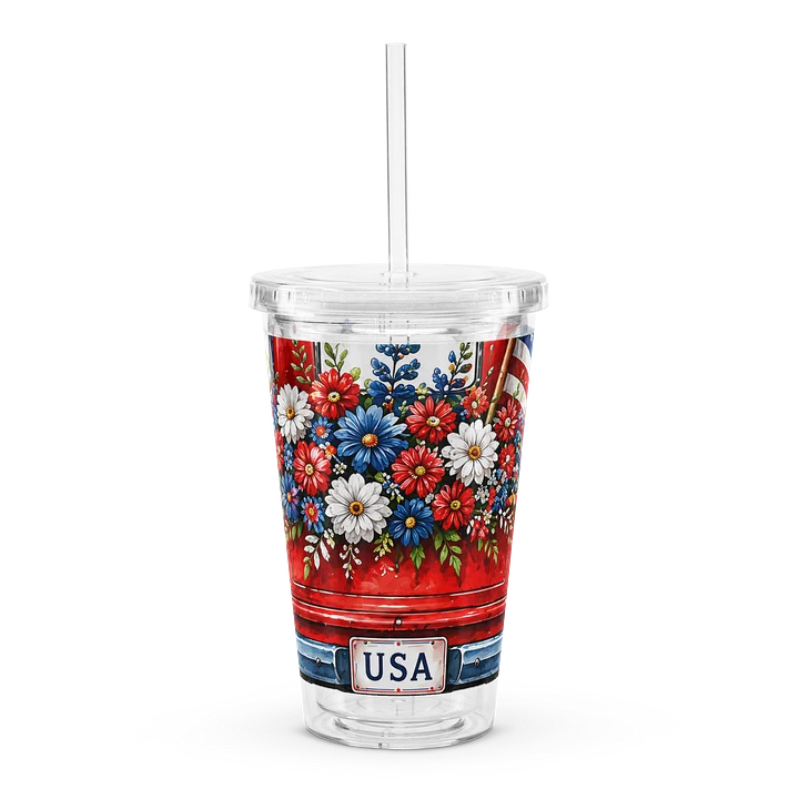 Double Wall Clear Plastic Tumbler (16 oz) product image (1)