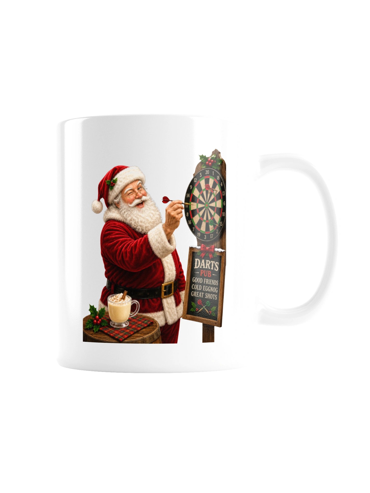 Santa’s off the clock—and aiming for the bullseye! Mug product image (7)