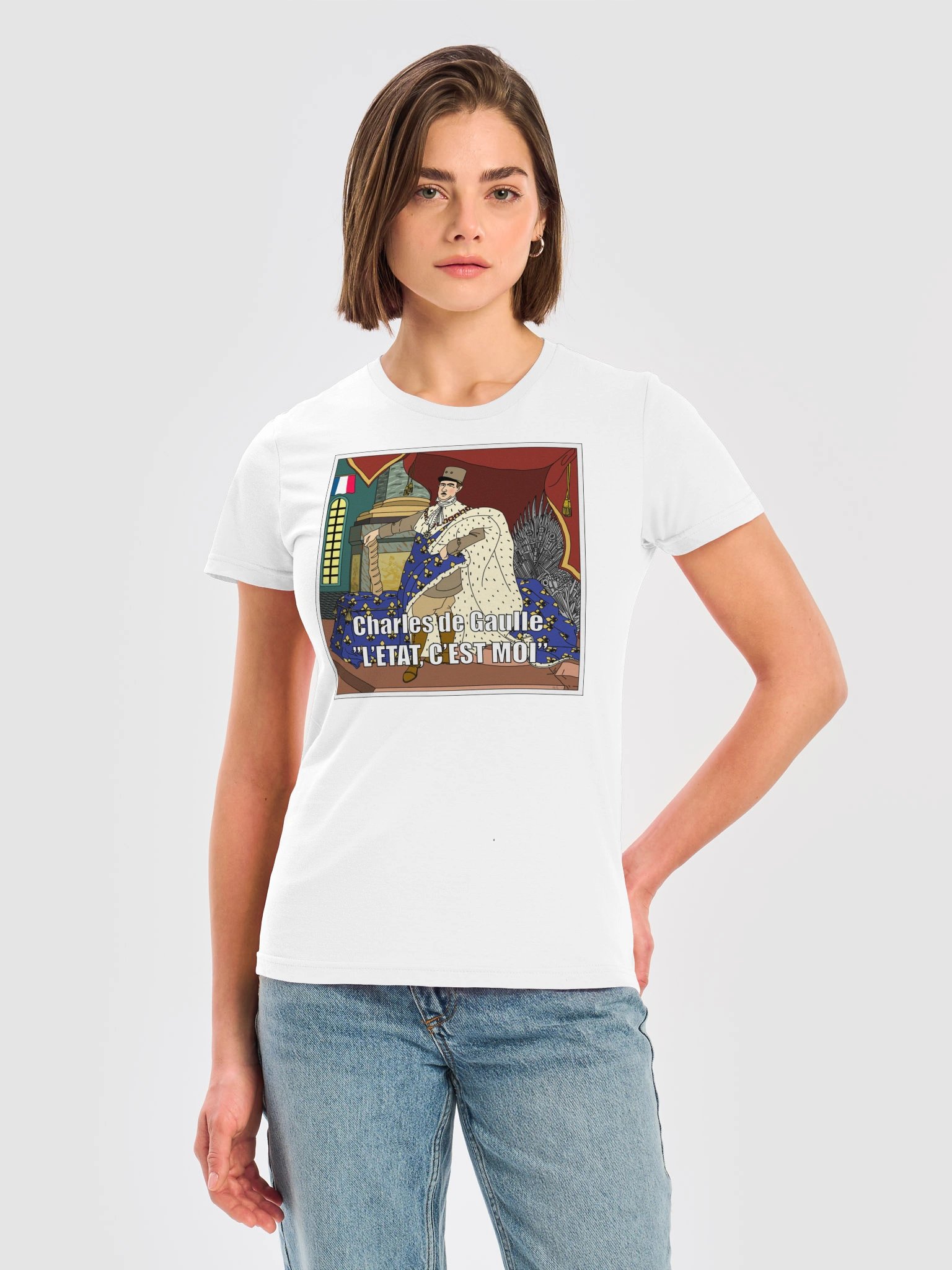 L'etat c'est moi - Charles De Gaulle (Dam T-shirt) product image (5)