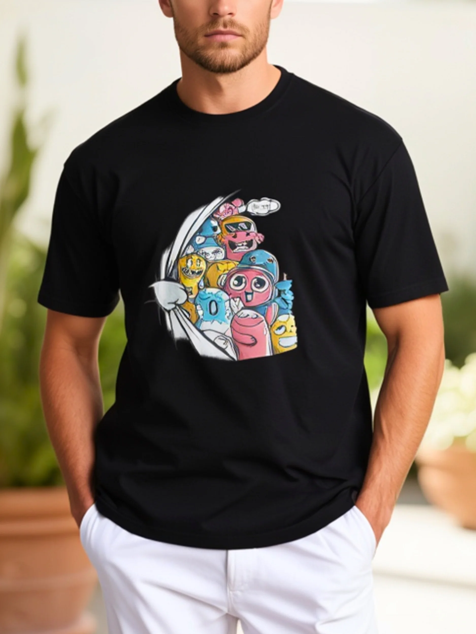 Too Many Smiles, One Crazy Vibe – Funny Cartoon T-Shirt product image (5)