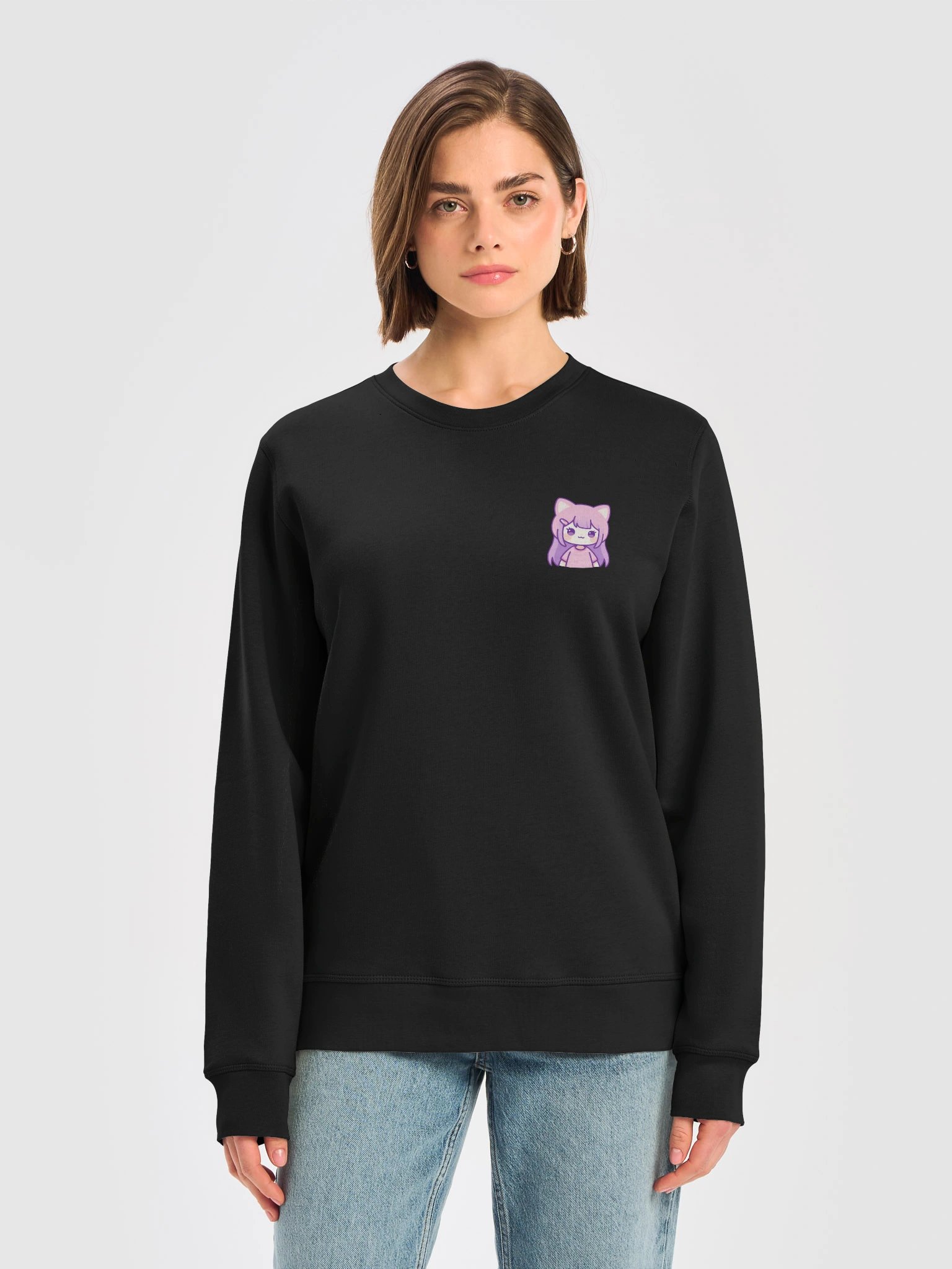 Kawaii Cat Graphic Crewneck Sweatshirt product image (5)