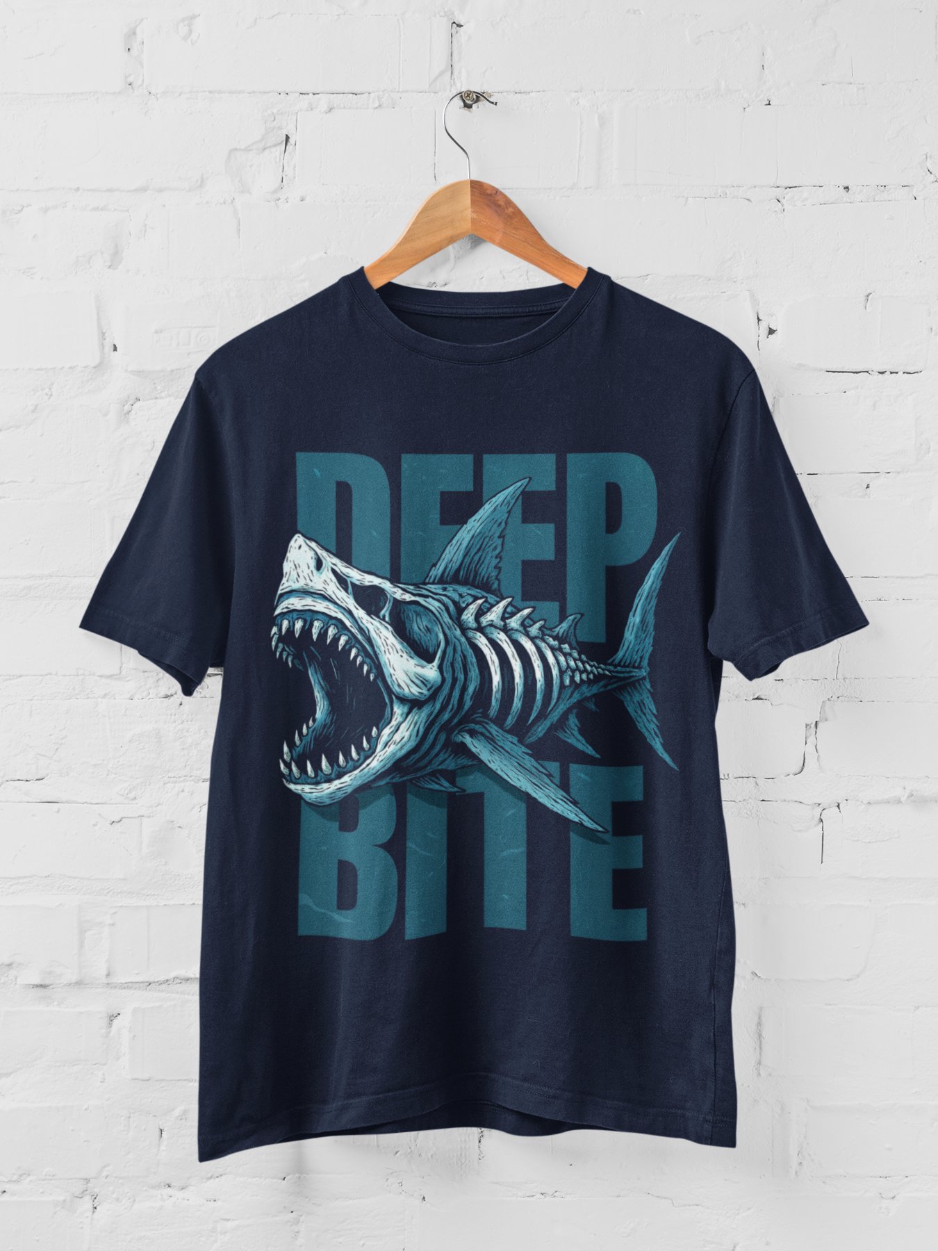 Shark Skeleton Graphic T-Shirt product image (1)