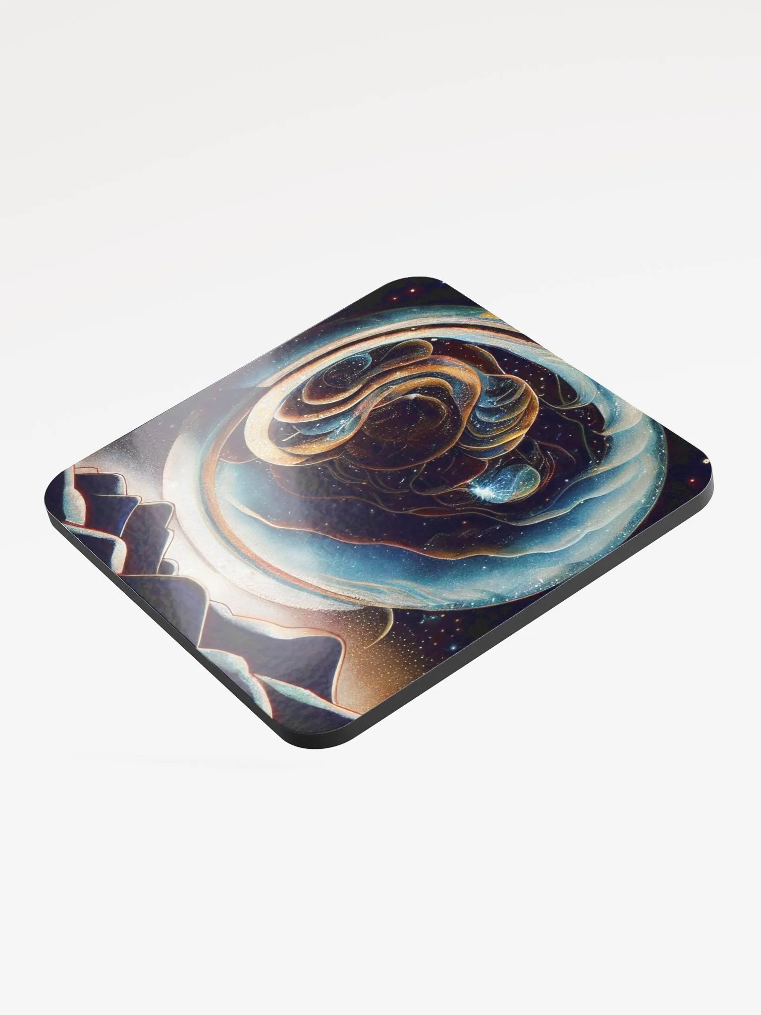 Celestial Swirl Glossed Cork Coaster product image (3)