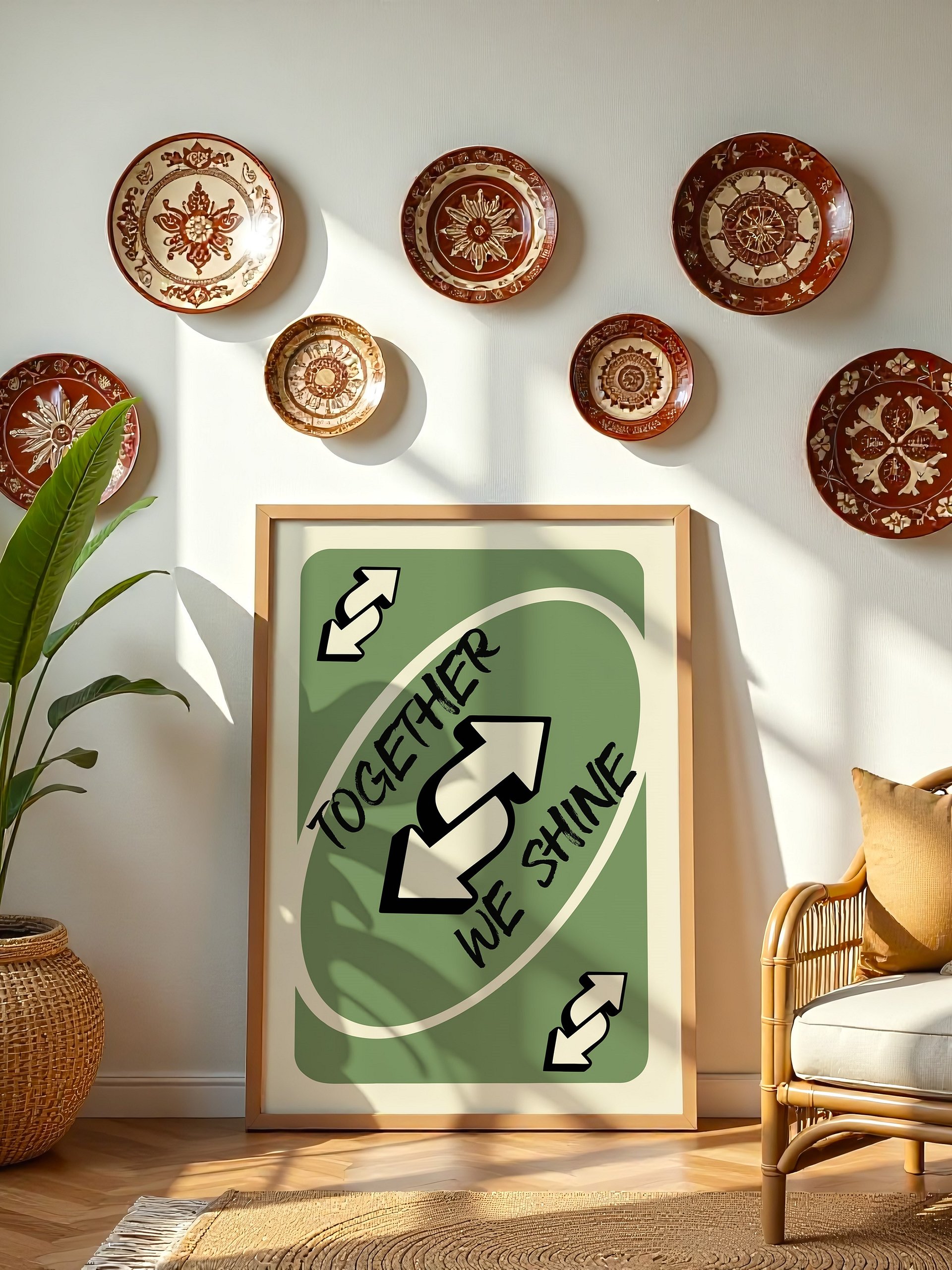 Together We Shine Wall Art Green product image (8)