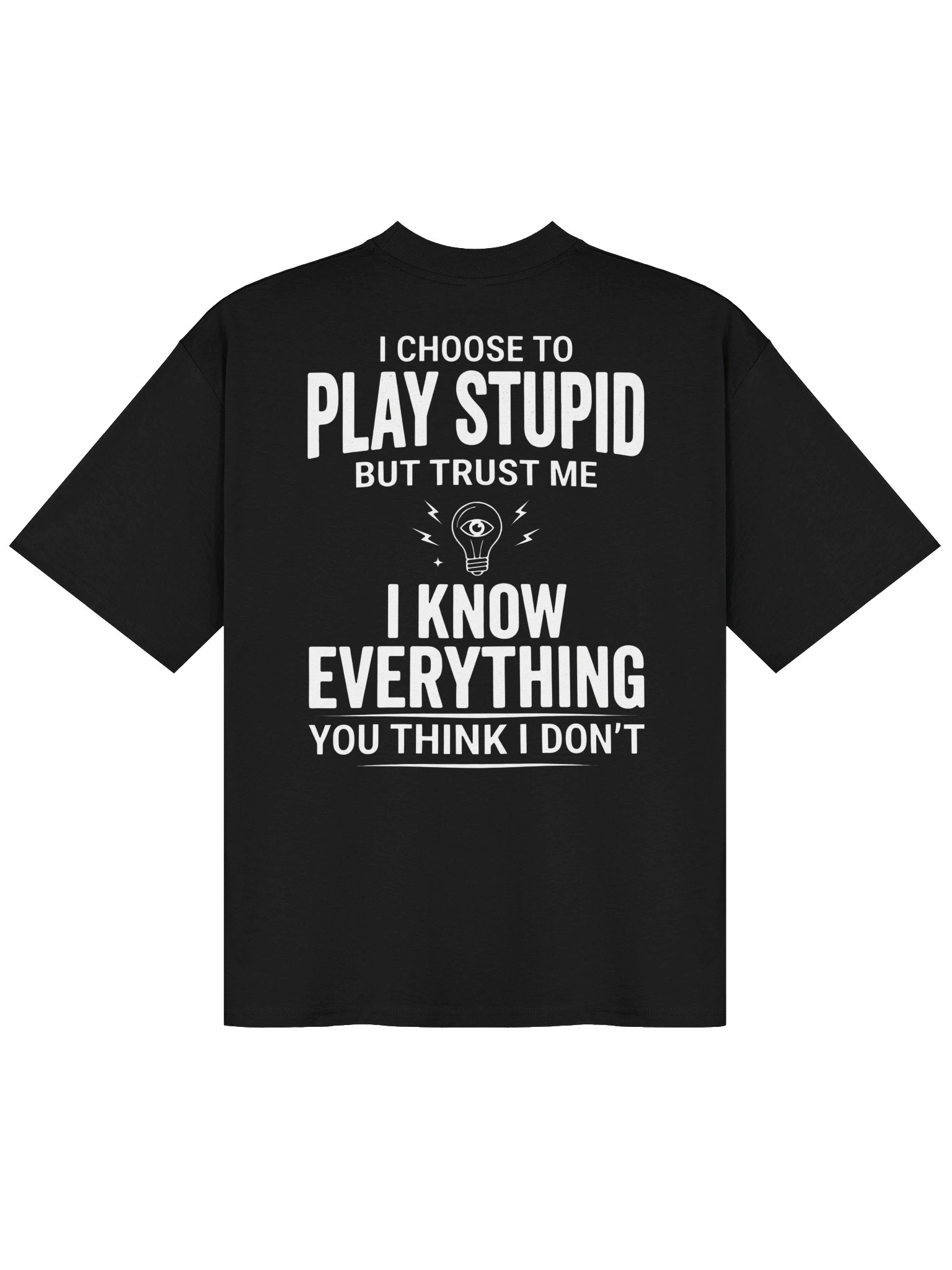 I Know Everything...sarcastic typography design product image (2)