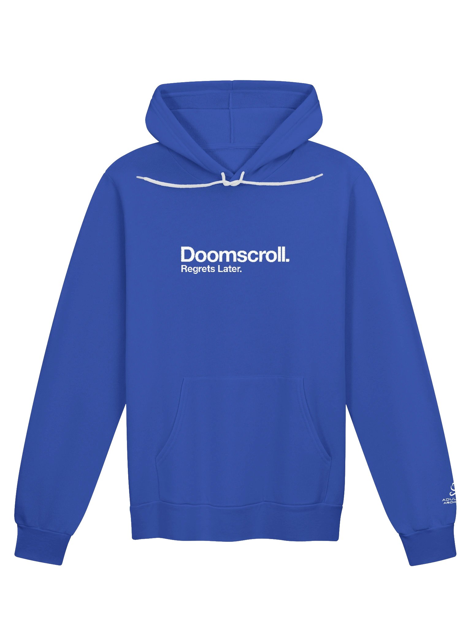 “Doomscroll. Regrets Later.” — Bella+Canvas Supersoft Hoodie product image (2)