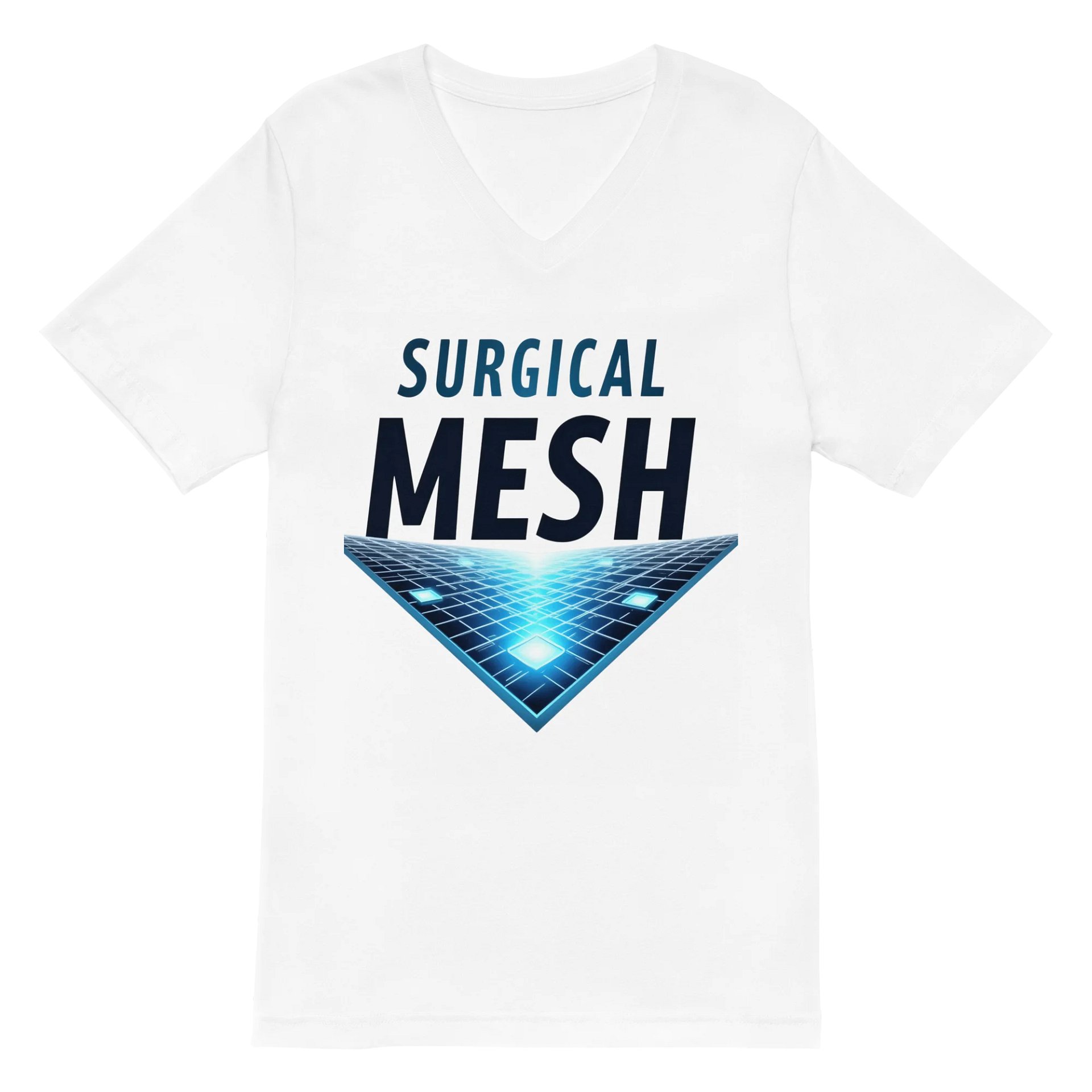 Futuristic Mesh Glow V-Neck Tee product image (2)