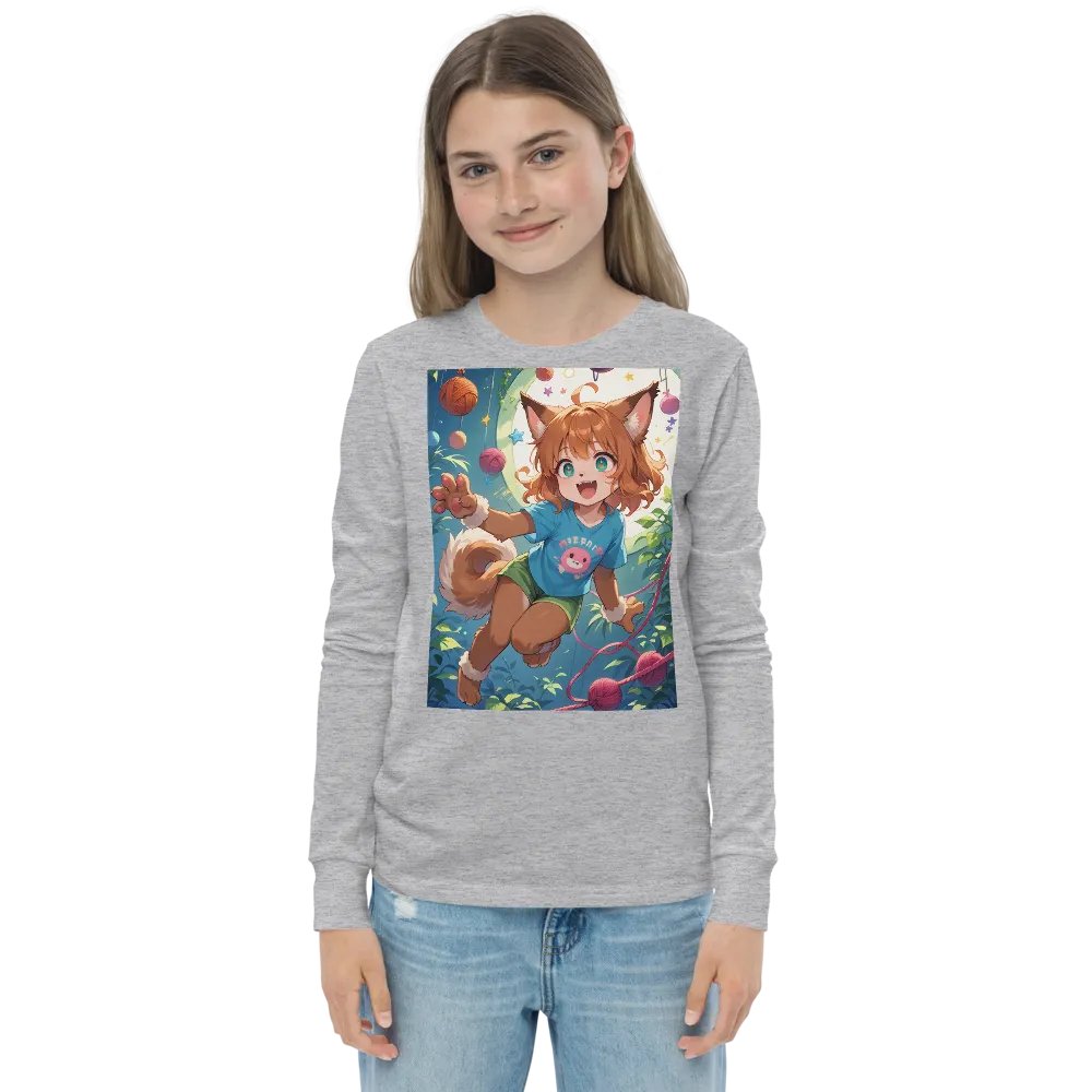 Animated Cat Girl Long Sleeve Tee product image (4)