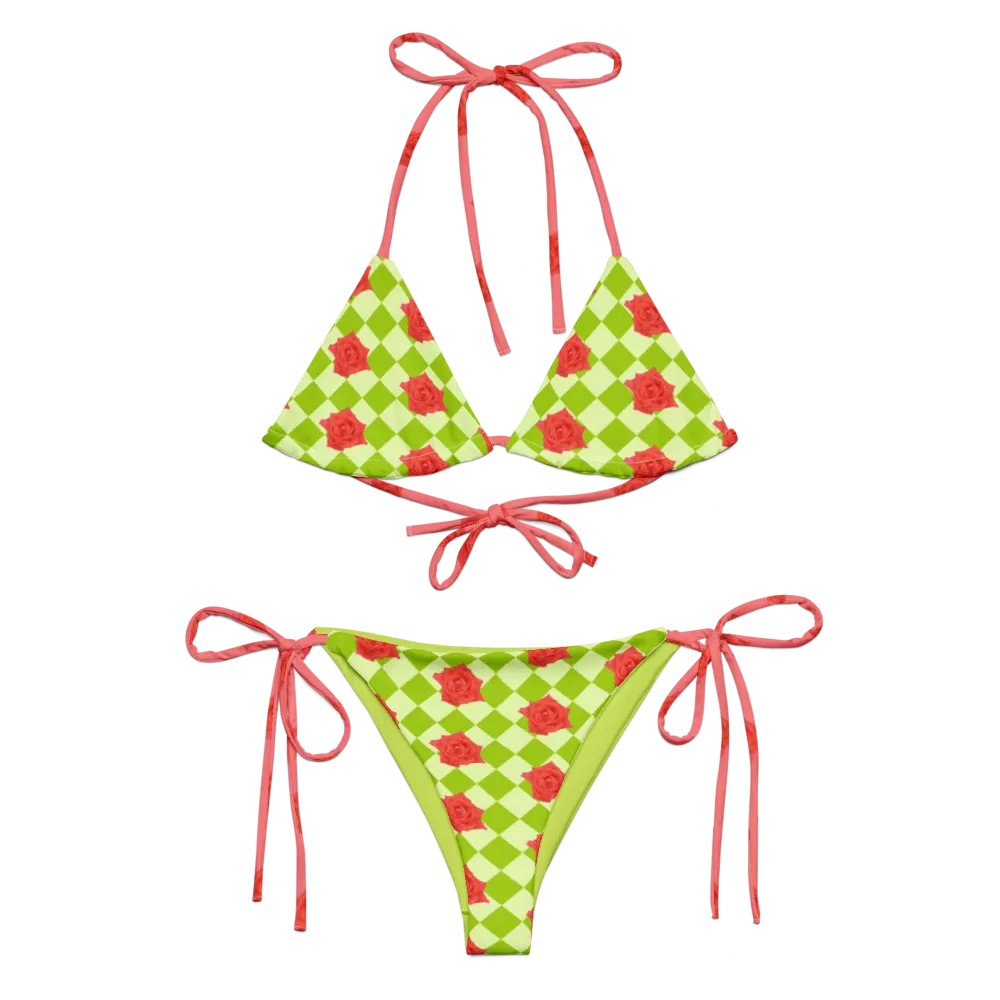 Rosy string bikini {honeydew} product image (2)