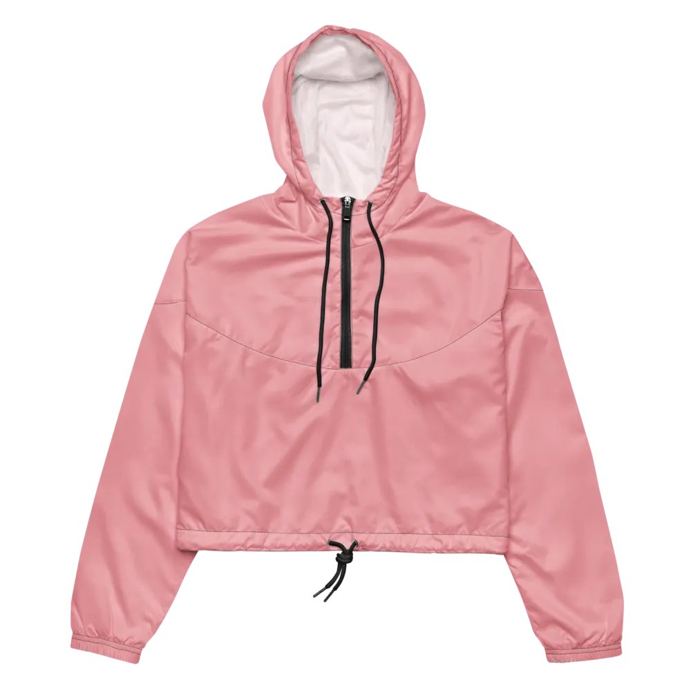 Women's Cropped Pink Windbreaker product image (4)