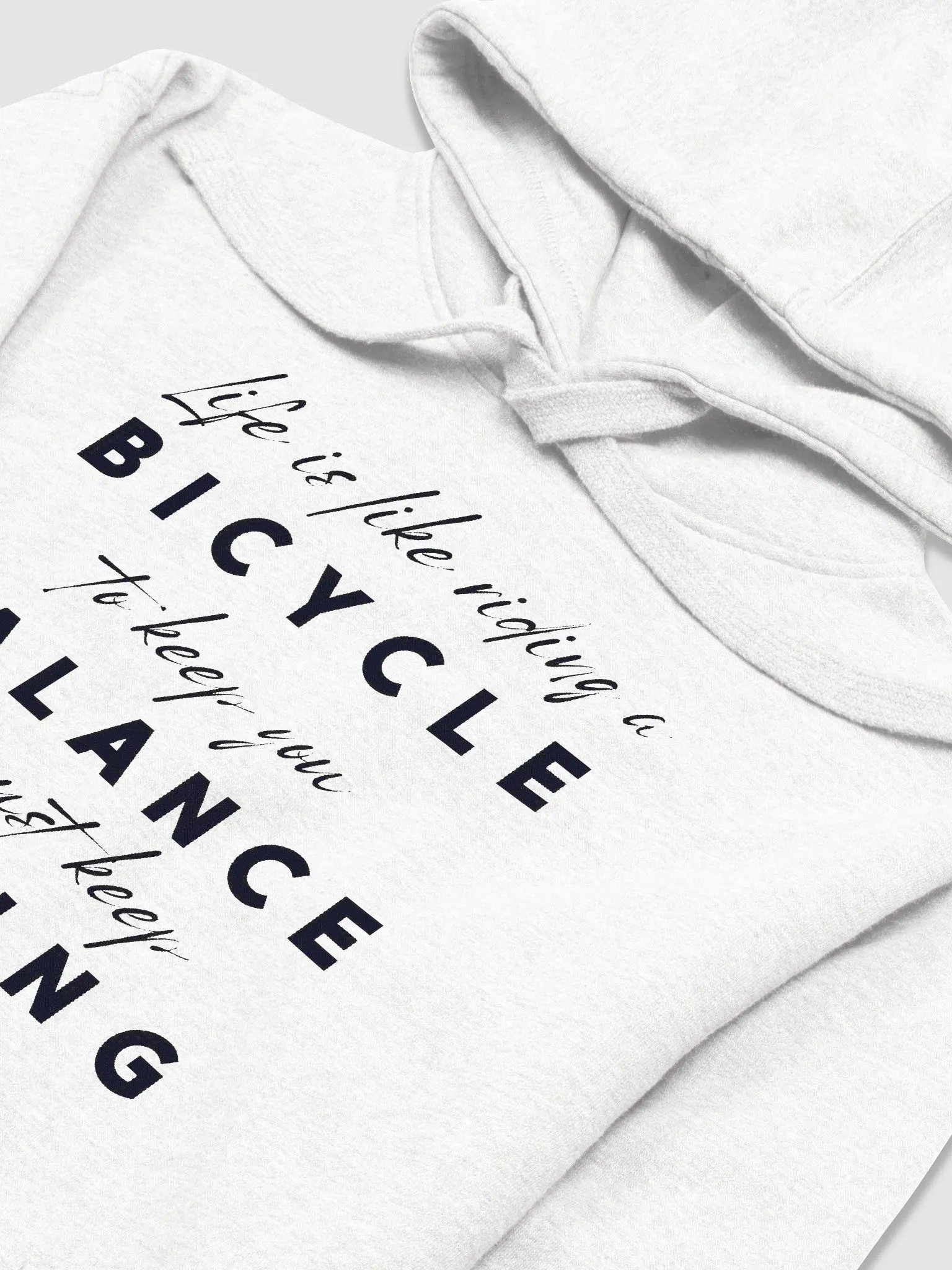 "Life is like a BICYCLE..." Premium Unisex Hoodie product image (3)