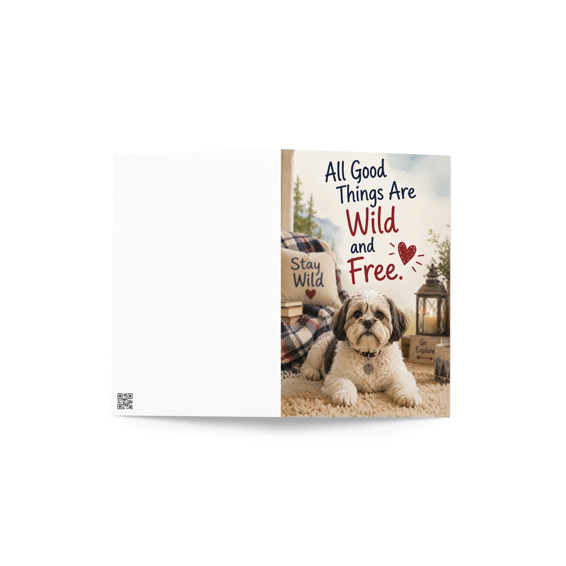 Wild & Free Dog Greeting Card product image (4)