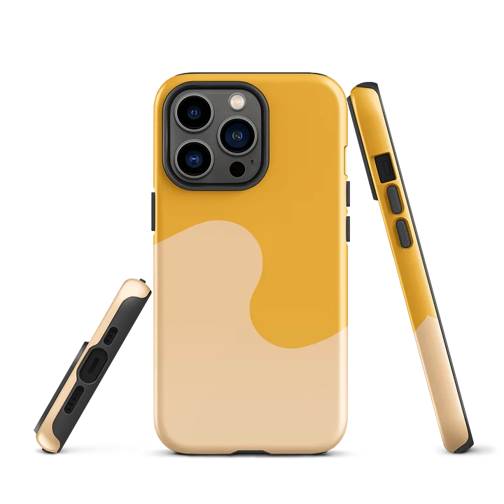 Orange Honey Cream Minimal Wave iPhone Case product image (2)