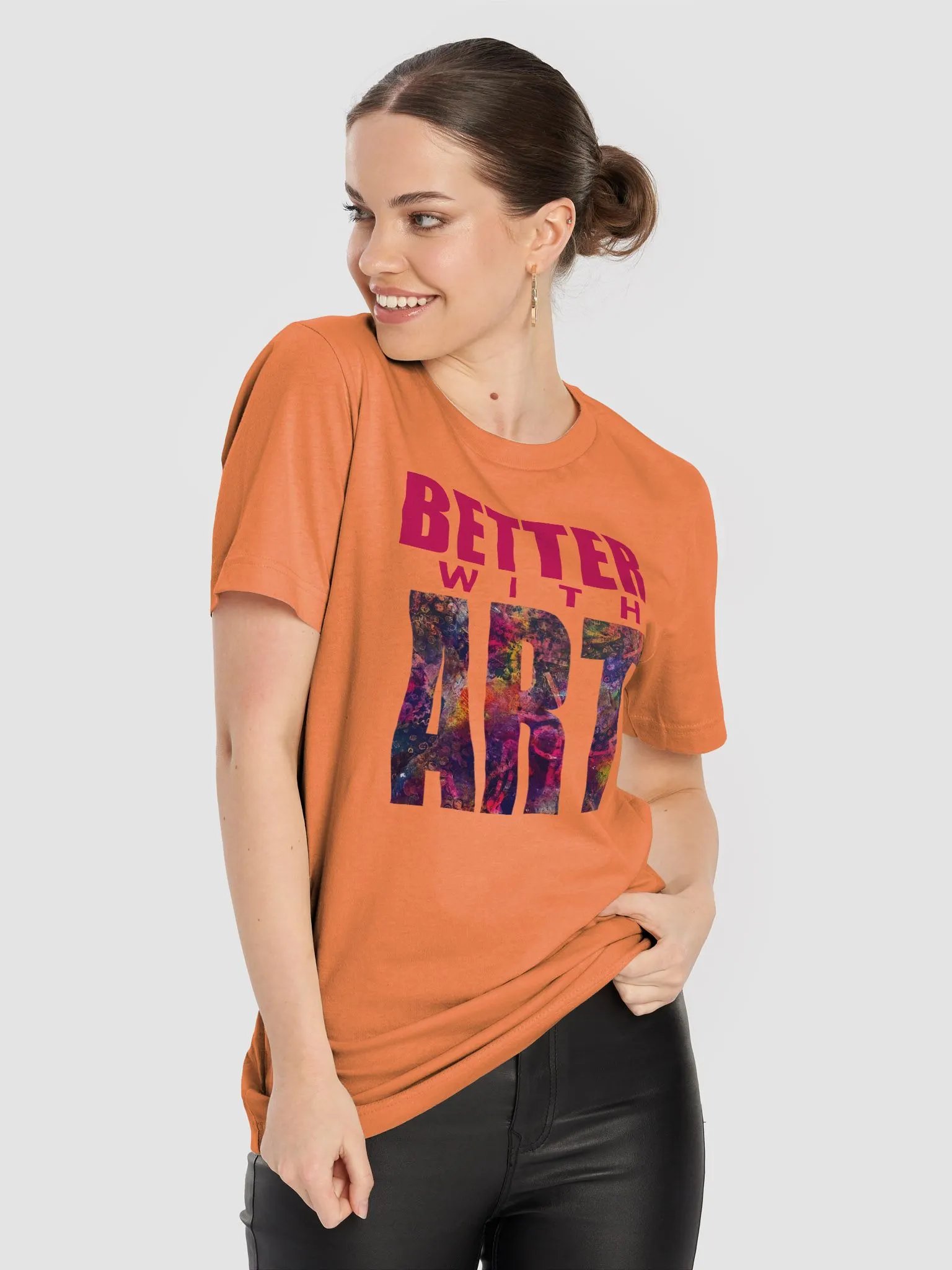 BETTER WITH ART more texture tee product image (6)