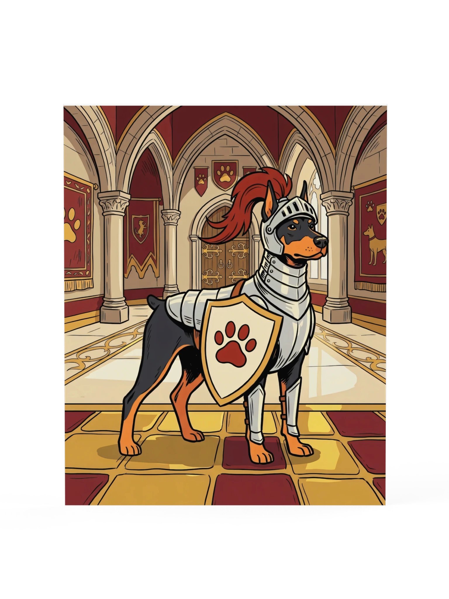 Knight Doberman Poster product image (15)