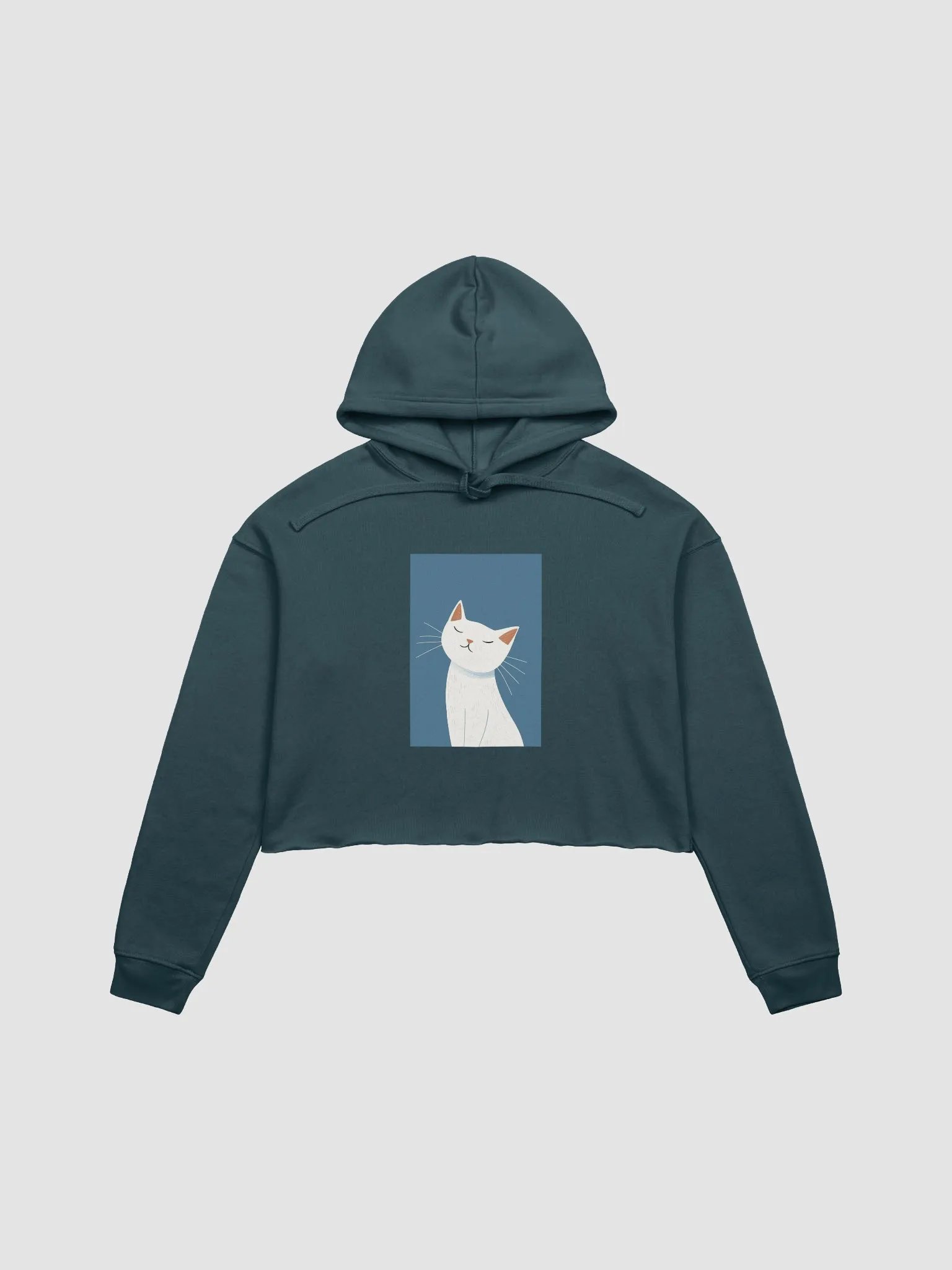 Boho Style Kitty Crop Hoodie product image (7)
