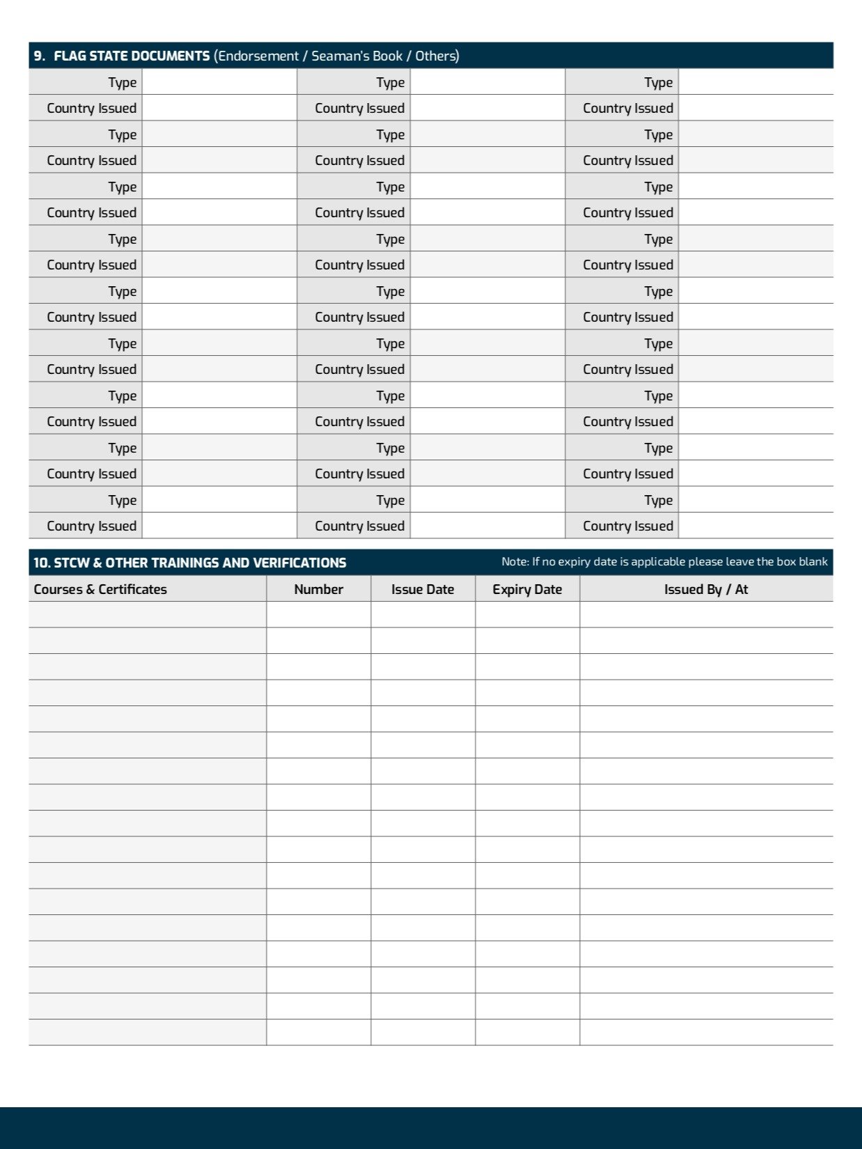 Professional Seafarer CV Template (ATS Friendly & International Standard) product image (3)