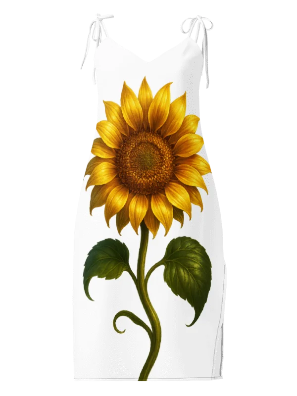 Sunflower Serenade Print Slip Dress product image (11)