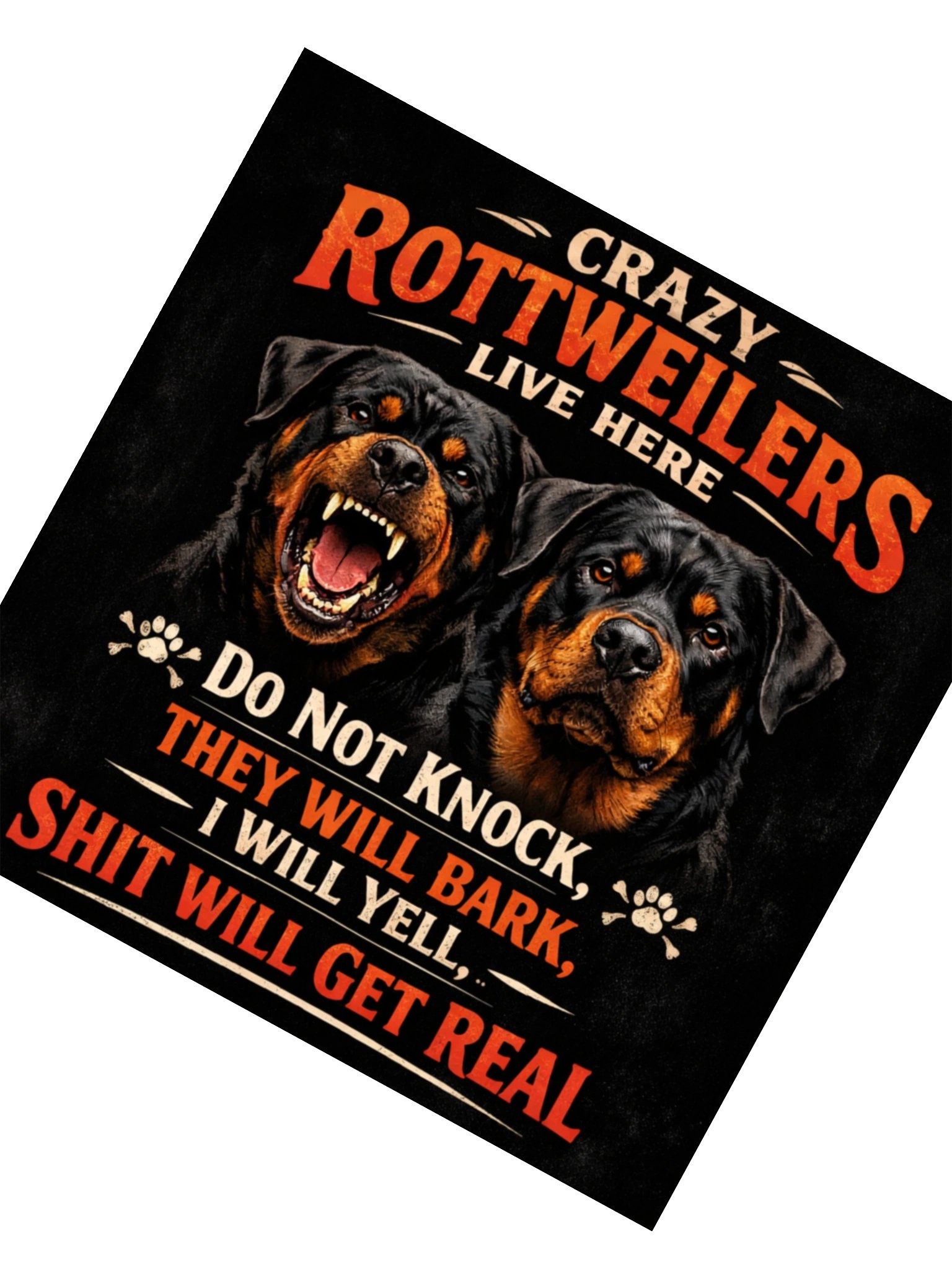 Crazy Rottweilers Sticker product image (3)